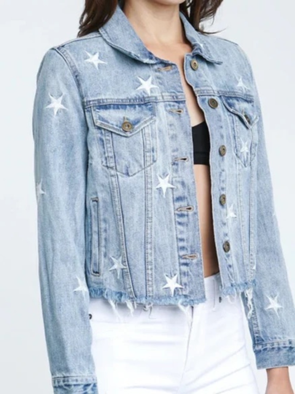 Pistola denim Star jacket frayed base